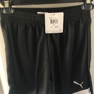 PUMA Youth Esito Athletic Black/White Shorts